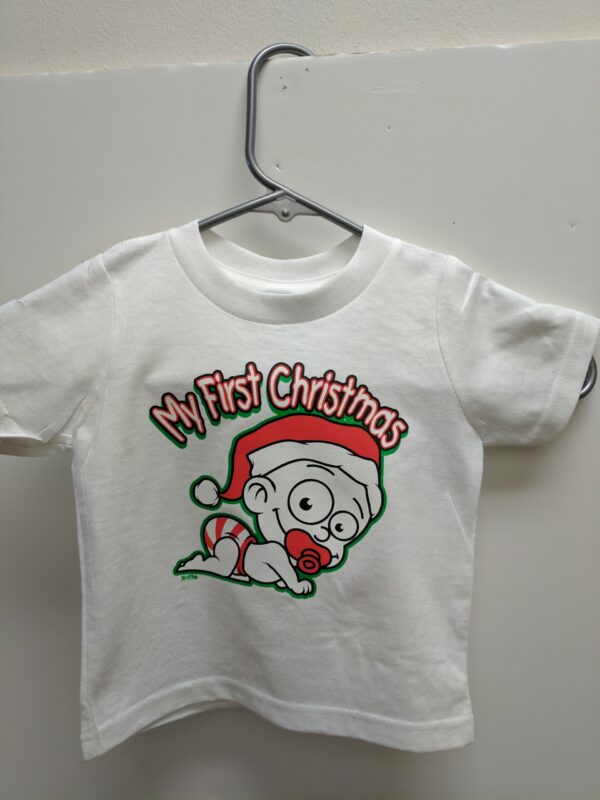 Baby first Christmas tee shirt