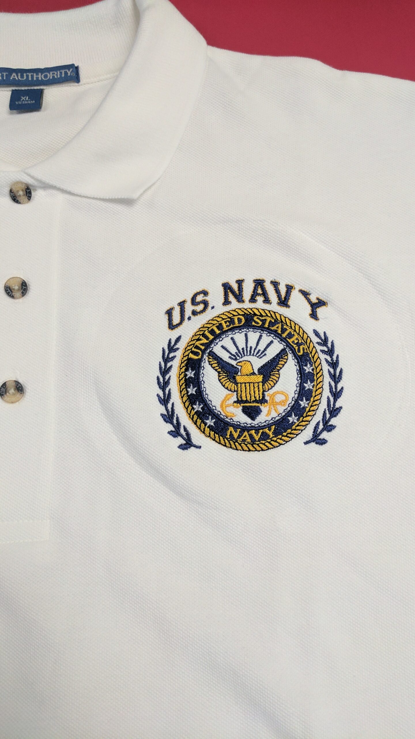 NAVY LOGO - Hines DTF / DTG AND CUSTOM PRINTING & Embroidery
