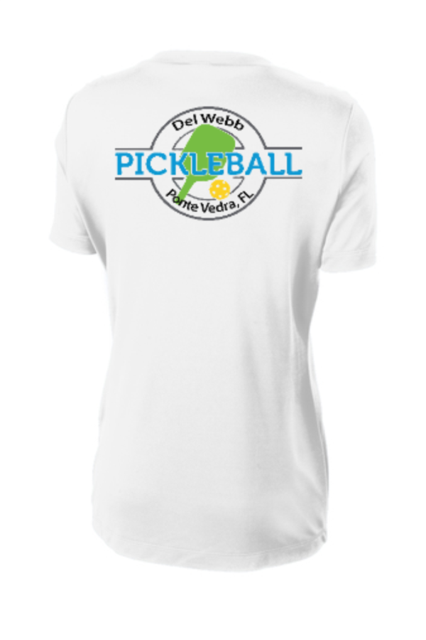 DEL WEBB WOMENS LST350 COMPETITOR TEE LOGO SILK SCREENED FRONT AND BACK - Image 2