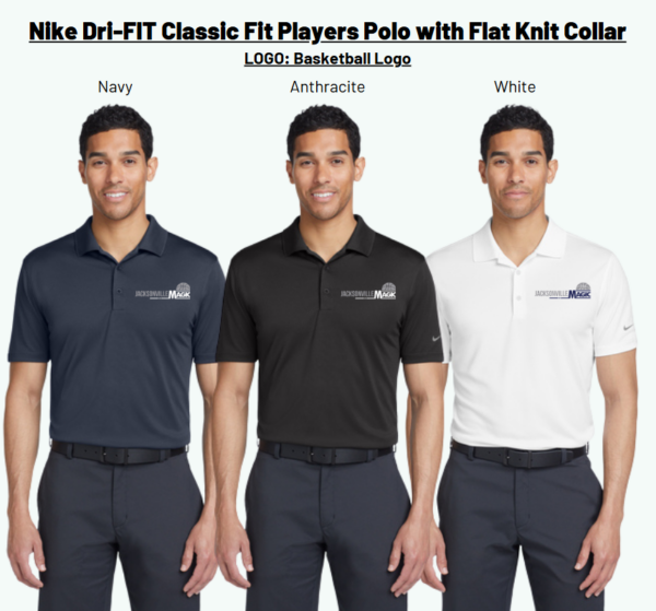 Nike Dri-FIT Classic Fit Players Polo with Flat Knit Collar Jacksonville Magic - Image 2
