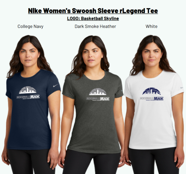 Nike Women's Swoosh Sleeve rLegend Tee Jacksonville Magic