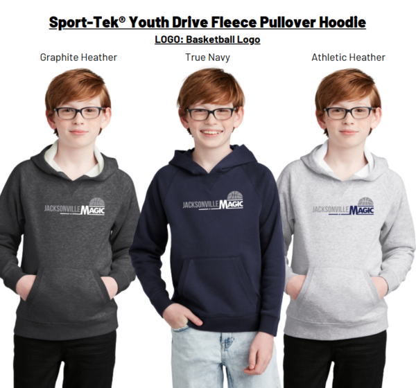 Sport-Tek® Youth Drive Fleece Pullover Hoodie Jacksonville Magic - Image 2