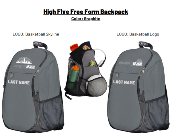 High Five Free Form Backpack Jacksonville Magic