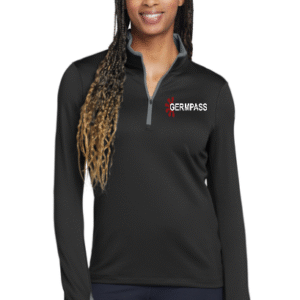 779796  Nike Women's Dri-FIT Stretch 1/2-Zip Cover-Up GermPass