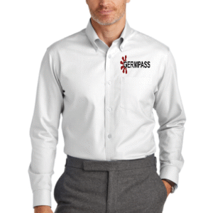 BB18002  Brooks Brothers® Wrinkle-Free Stretch Nailhead Shirt GermPass