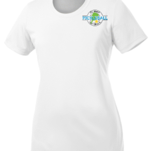 DEL WEBB WOMENS LST350 COMPETITOR TEE LOGO SILK SCREENED FRONT AND BACK