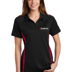 LST685  Sport-Tek® Women's PosiCharge® Micro-Mesh Colorblock Polo GermPass