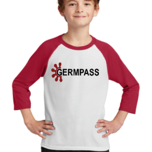 PC55YRS  Port & Company® Youth Core Blend 3/4-Sleeve Raglan Tee GERMPASS