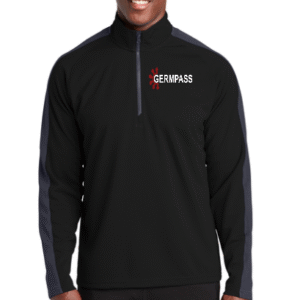ST861  Sport-Tek® Sport-Wick® Textured Colorblock 1/4-Zip Pullover GERMPASS
