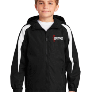 YST81  Sport-Tek® Youth Fleece-Lined Colorblock Jacket GERMPASS